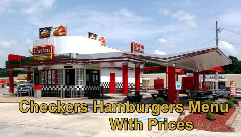 Checkers Hamburgers Menu With Prices